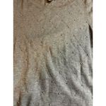 Elle Womens Size Medium Gray Sweater Faux Pearl Winter Work Business Holiday Photo 4
