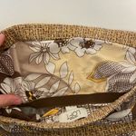 Loft Ann Taylor women’s brown yellow cream strapless built-in cami minidress S Photo 6