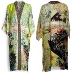 Johnny Was embroidered Tawney Long Silk
Kimono NWT RARE Photo 2