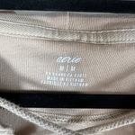 Aerie  Hoodie Sweatshirt Beige Lace Up‎ Oversized Pullover Lounge Size Medium Photo 4