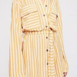 Free People  Beach Striped Belted Shirt‎ Dress Photo 0