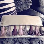 Rebecca Minkoff Metallic Tassel Leather Clutch Bag Photo 4