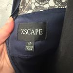 XScape  Navy Lace Maxi Dress Photo 6