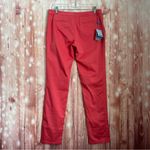 Les Canebiers Raspberry Straight Leg Tartane Pants Size XL Pink Photo 6