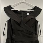 La Femme  25206 Surplice Off the Shoulder Column Gown Black 4 Photo 2