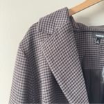 Torrid  Tweed Casual Blazer Traditional Herringbone Deep Black Houndstooth Button Photo 8