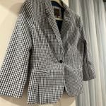 The Limited Blue Gingham Blazer J. Crew Photo 4