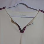 Soft Surroundings  Avisa UPF Stretchy Swim Cover Up White Aztec Trim Size L Photo 1