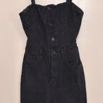 SheIn Bustier style button front denim jumpsuit Photo 0