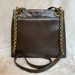 Salvatore Ferragamo Vintage Brown Leather Chain Bag Photo 1
