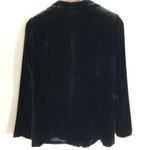Drew Blazer M Black Silk Velvet Single Button Unstructured Blazer Party Jacket Photo 8