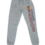 NHL Chicago Blackhawks Women's Joggers Sleep Pants Grey, Small White Photo 1