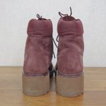 Timberland Kinsley Burgundy Nubuck Leather Boots SIze 8 Photo 7