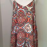 Show Me Your Mumu Circus white, coral & teal paisley mini dress size S Photo 2