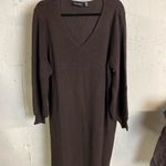 Nina Leonard #116  Ribbed Knit Stretch Sweater Dress Photo 3