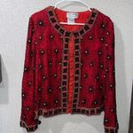 Papell Boutique evening beaded silk top Photo 0