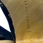 Veronica Beard  Dacey Denim Clogs Heels‎ Studded Buckle Wood Blue Size 9.5 Photo 13