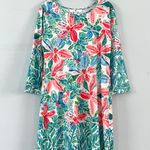 Jean Pierre NWT  Klifa Daphne Mandelieu Hibiscus Floral UPF 50+ Shift Dress Photo 1