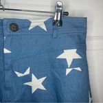 Modcloth  All Stars No Stripes HighRise Denim Shorts Blue Star Print Size 8 Photo 2