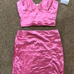 Haley & Jane Pink Silk Set Photo 0