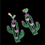 Cactus‎ with pink hearts acrylic CLIP Photo 3