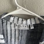 Habitat [] Gray and White Linen Button Down- Size small Photo 10