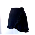 Black Ruffled Mini Skort skirt activewear golf sz L stretch tennis pickleball Size L Photo 4