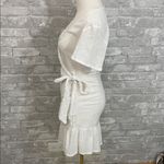 Princess Polly  White Wrap Mini Dress Photo 1