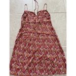 Ann Taylor Vintage Loft Womens Size 8 Red Paisley Babydoll Dress Y2K Fairy Boho Photo 3