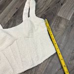 H&M cream white boucle corset bustier top Photo 2