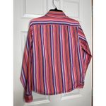 Lauren Ralph Lauren Pink Yellow Purple Stripe Button Front Shirt Medium Photo 1