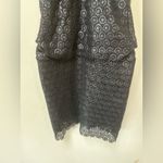 Laundry by Shelli Segal Black Crochet Halter Cocktail Mini Dress 2 Photo 5