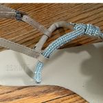 Schutz  Embellished Rhinestone T-Strap Sandals Tan Size 10 Photo 5