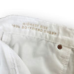 American Eagle White Ripped Distressed High Waisted 90s Boyfriend Jean Shorts 8 Photo 3