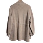7 For All Mankind Women’s tan brown open cardigan sweater size large Photo 3