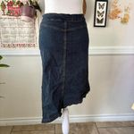 Angie Vintage Y2K  Jeans Size M Denim Skirt Western Asymmetrical Slip On Photo 2