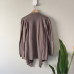 Barefoot Dreams Cozy Brown Open-Front Cardigan Long Sleeve Pockets Soft Winter S Photo 3