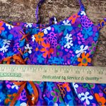 Vintage 1960s Rare Kamehameha Tiki Bombshell Hawaiian Dress 15/16 Blue Size undefined Photo 6