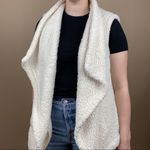 Jones New York Plush Small Oversized Teddy Waterfall Open Shawl Cardigan Vest Photo 6