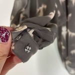 Rebecca Taylor  Free Bird Sheer Taupe 3/4 Sleeve Blouse Size 0 Photo 5