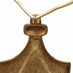 Vintage Bottle Pendant Necklace Collar Design Large Gold Tone Bold Statement Photo 7