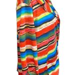 Love Spell 3X Colorful Stripe 1 Button Jacket Pockets Santa Fe Southwestern Boho Red Photo 3
