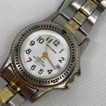 Vintage Milan date women wrist watch gold silver tone 28mm running Photo 1