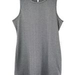 Piphany Black White Chevron Sleeveless Mini Dress Medium Multiple Photo 4