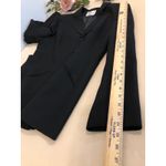 Le Suit  Women Jacket Size 12 Pockets Lapel Notch Collar 3 Buttons Closure Blue Photo 9