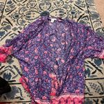 Cupcakes & Cashmere Women‎ Floral PINK/Purple Kimono Medium Pink Photo 10