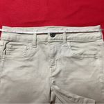 American Eagle  Outfitters Women’s Sz 4 Khaki Twill Super Stretch Midi Shorts EUC Photo 5