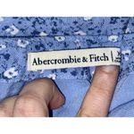 Abercrombie & Fitch Blue White Floral Zip Up A-Line Mini Skirt Womens Size XL Photo 3
