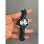 VTG 1980's Slinky Wrist Watch 2.5" Armitron Quartz Slinky Band Blue READ Photo 4