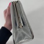 Vintage Rulo Creations Women's Shimmer Clutch Handbag Evening Bag Silver Small Photo 4